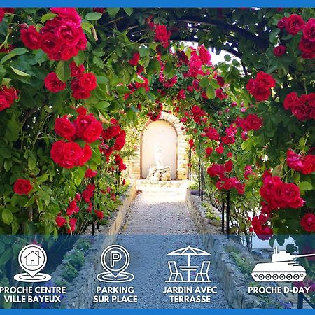 La Roseliere Maison Plain Pied Confortable Belle Decoration Jardin Magnifique 10 Mn A Pied Centre Ville Bayeux Proche Plages Du Debarquement Экстерьер фото